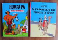 Tintin + Humpá-Pá Goscinny BD Banda Desenhada (capa dura)