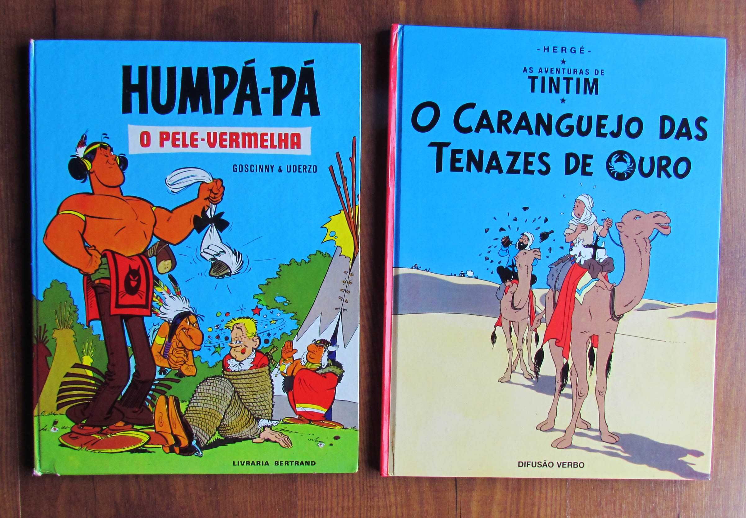 Tintin + Humpá-Pá Goscinny BD Banda Desenhada (capa dura)