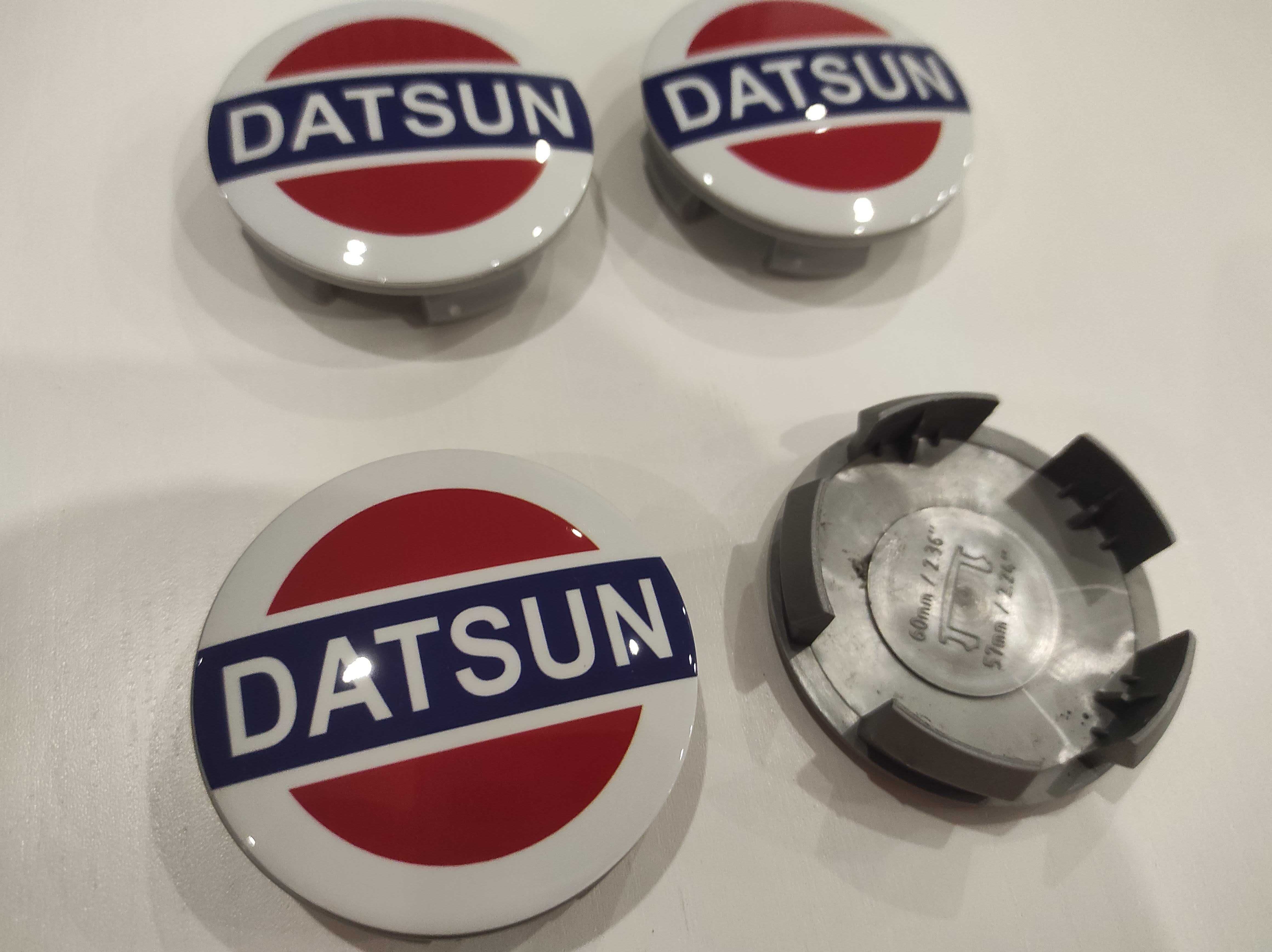 4 centros para jante, kit completo pronto a aplicar DATSUN