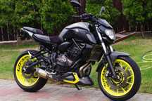 Yamaha MT Yamaha mt07 kat a2 25kw FLUO 31tys km ABS ARROW PLUG