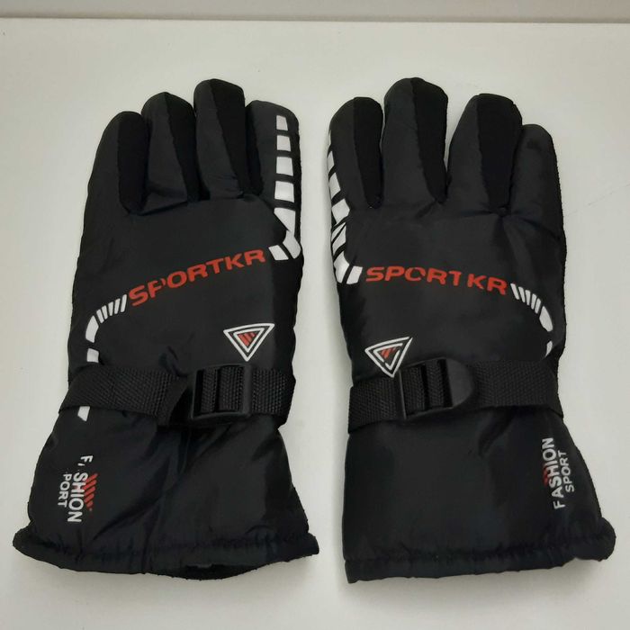 Par Luvas Novas Impermeáveis Quentes Pretas compatíveis Smartphones