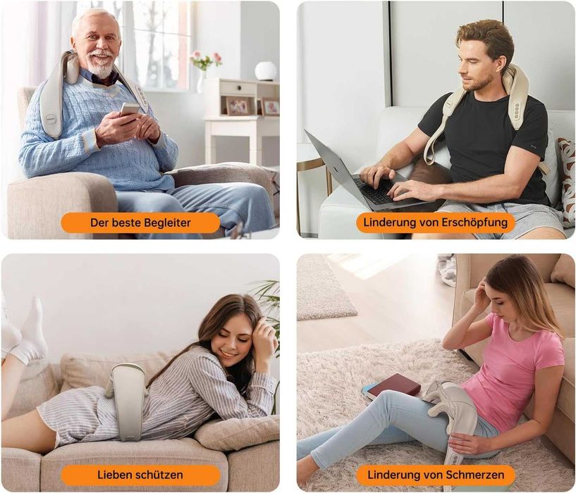 Mebak N1 Masażer na szyję i ramiona Shiatsu, z funkcją podgrzewania