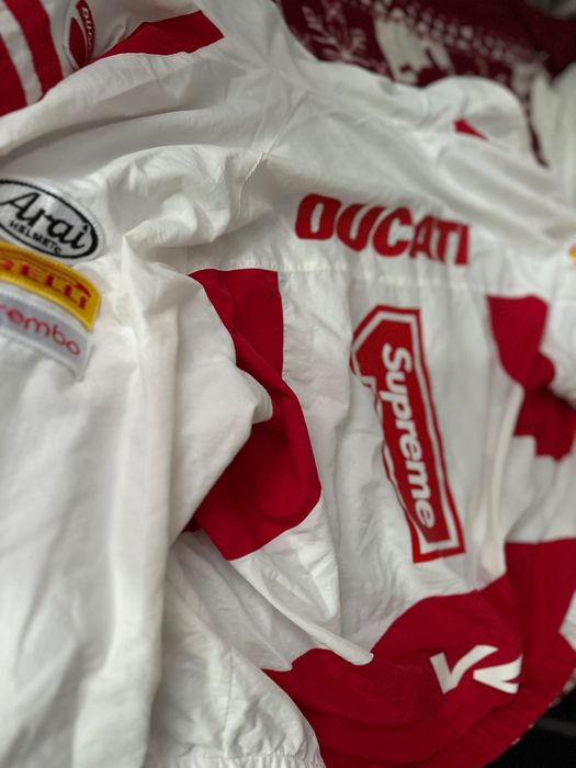 Supreme Ducati Track Jacket Light Grey