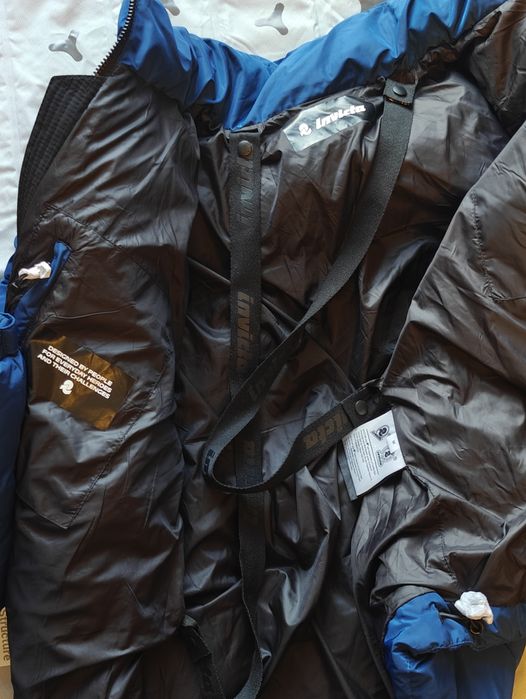 Nowa kurtka zimowa z kapturem Invicta Puffer M L 50 męska jak tnf vans