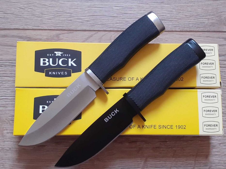 Мисливський,туристичний ніж Buck Knives 1902 22см Silver/Black в чехлі