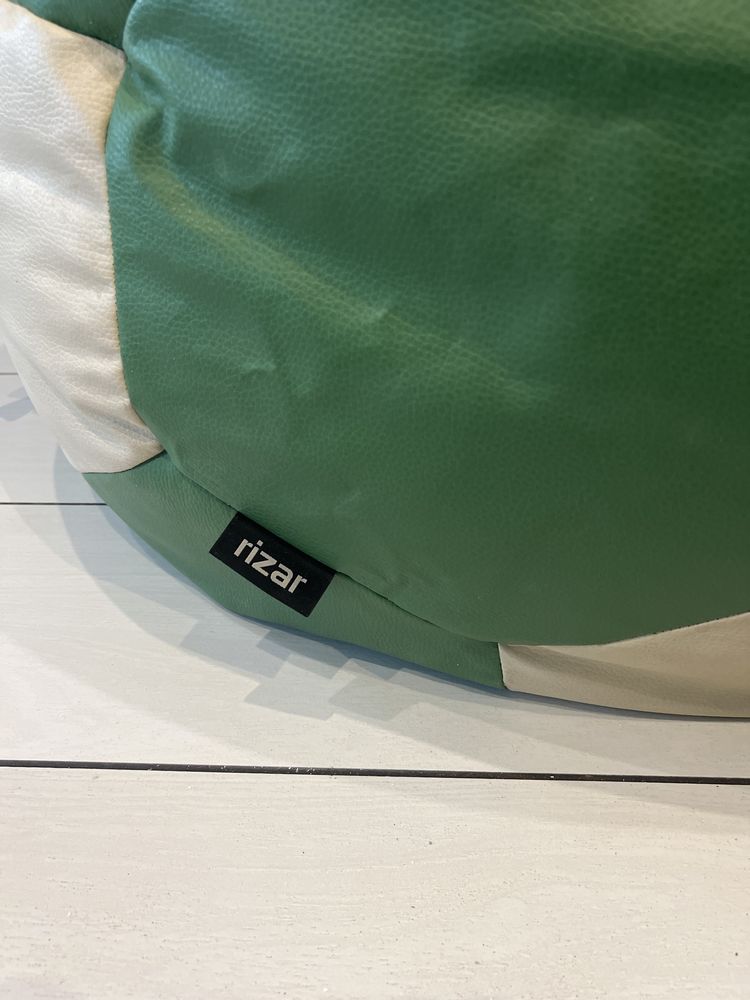 Pufa piłka zielony bialy - 2 szt.