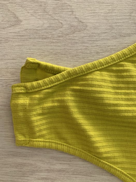 Żółte damskie body Missguided