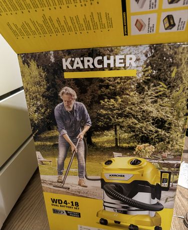 Odkurzacz karcher WD 4-18 S dual battery set nowy