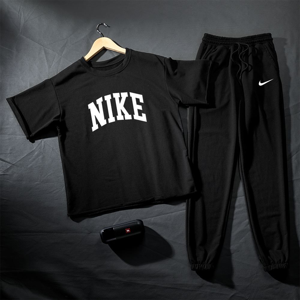 Мужская футболка штаны Найк Nike черная чоловічі штани футболка