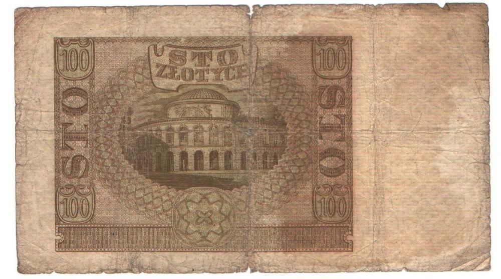 Polski banknot 100 zł z 1940r [b86]