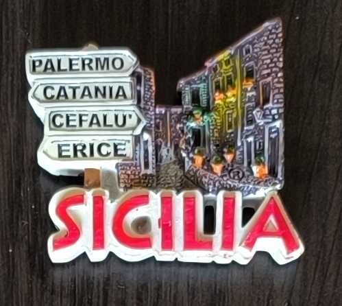 Magnes na lodówkę - Włochy, Sycylia nr 1 M051