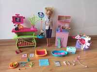 Barbie lalka doktor weterynarz opiekunka pand zwierzątek dzieci lekarz