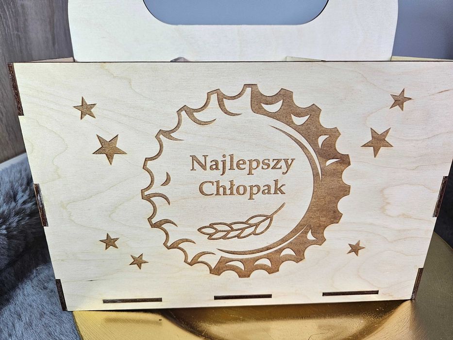 Prezent na dzień Chłopaka skrzynka na piwo grawer