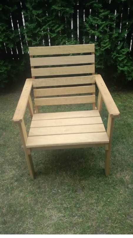 Krzesła ogrodowe tarasowe drewniane dębowe nowe