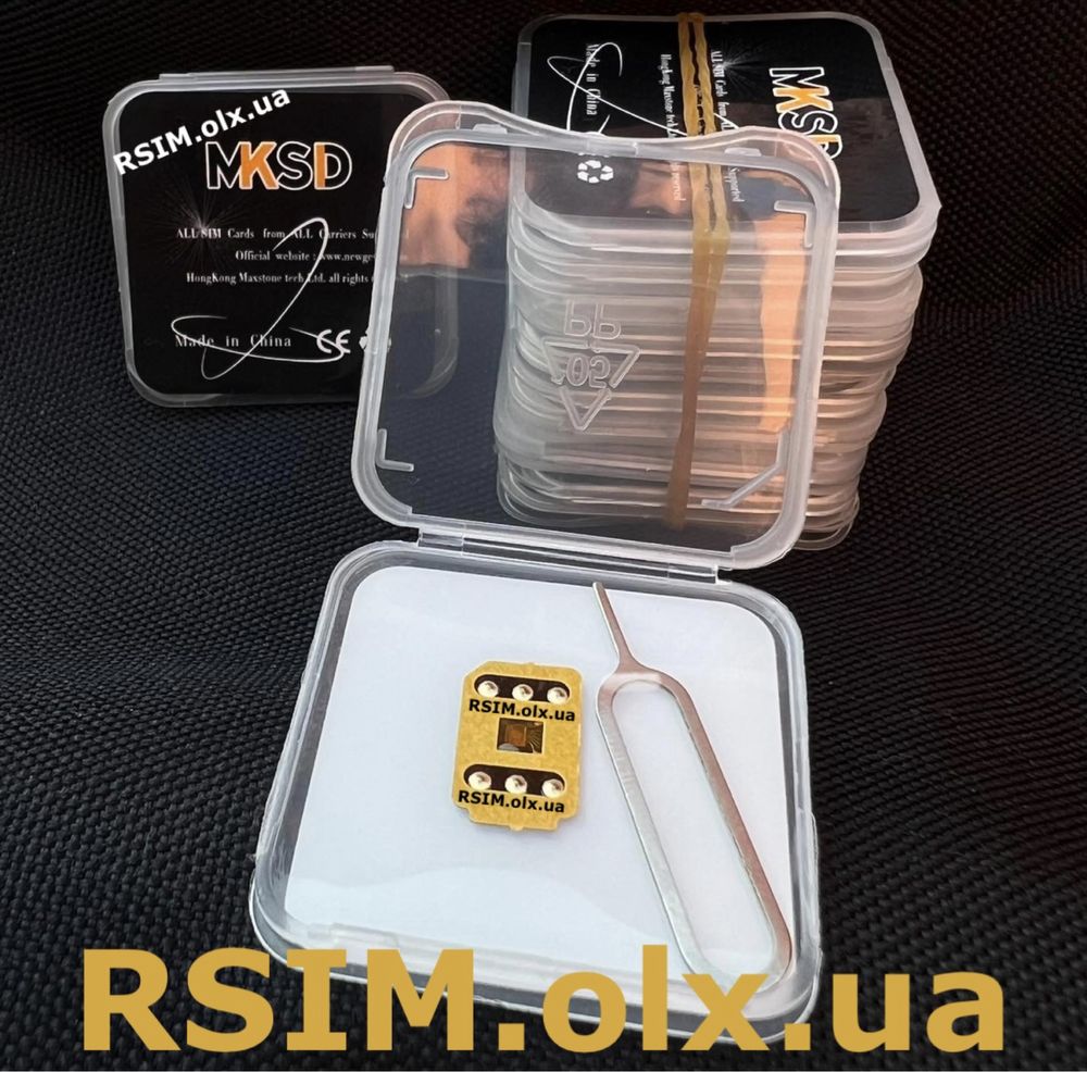 Чип рсим для SIM-карты MKSD Black Ultra для iPhone r-sim qpe