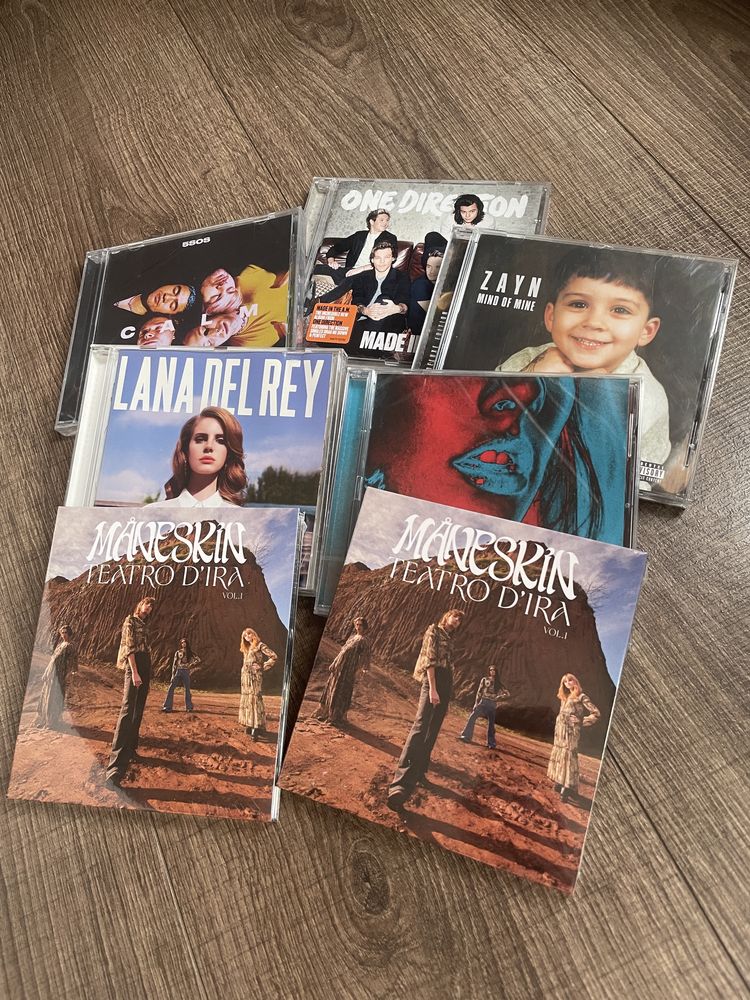 Cd диски Maneskin, One direction, lana del rey, Zayn, 5sos