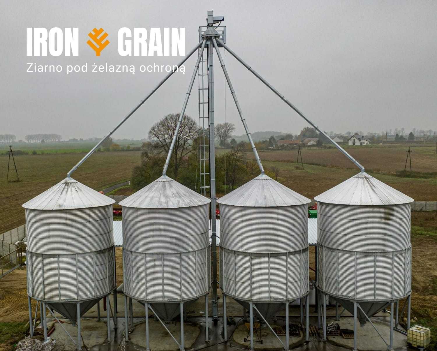 SILOS zbożowy Lejowy 108 ton lej silosy zbożowe stal ocynkowana