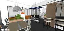 Biurko hot desk/private desk - strefa coworking | Metro Imielin