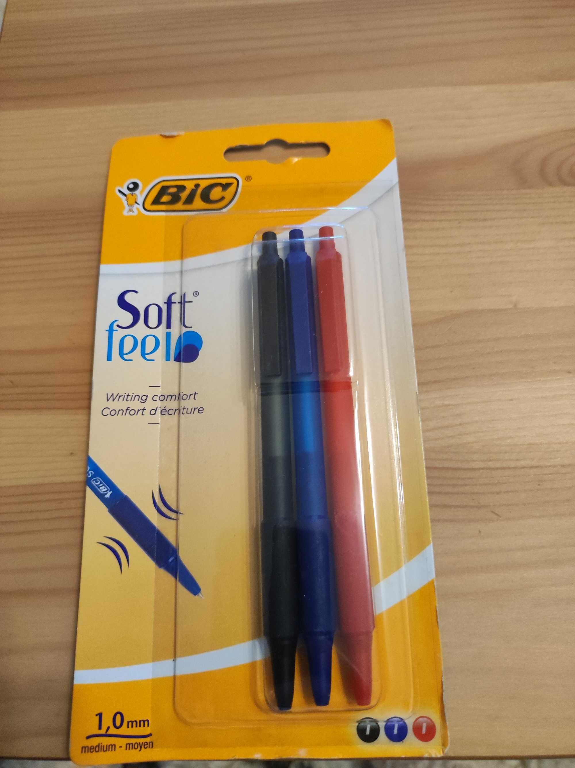 Długopisy BIC soft feel