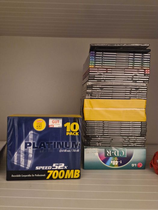 Płyta cd w pudełku czysta 10 szt