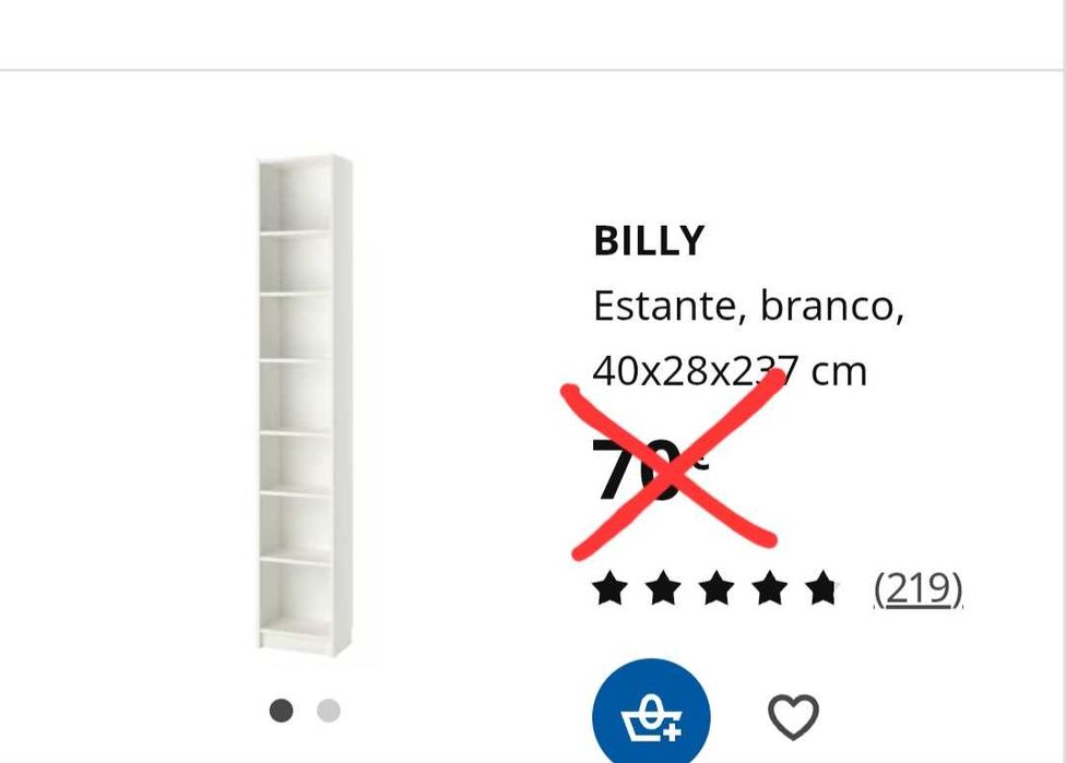 Estantes Billy brancas Ikea