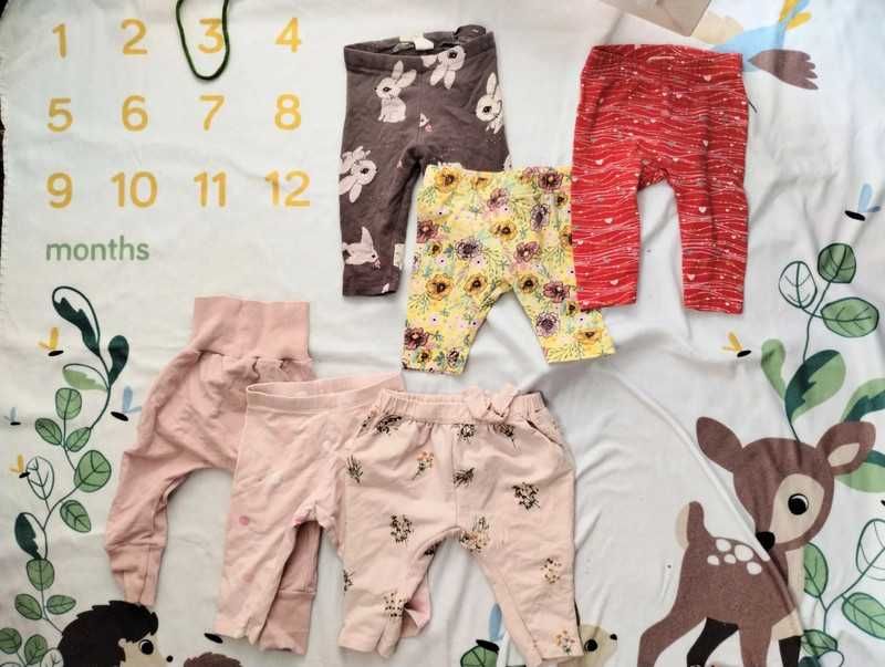 Paka ubrań zestaw r. 68 cm 3-6 msc. dla dziewczynki zima jesień wiosna