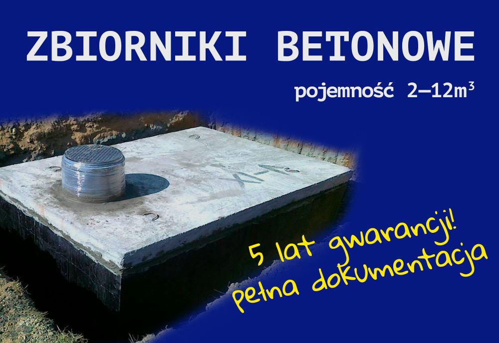 Zbiornik betonowy na Deszczówkę Szambo Szamba Betonowe PRODUKCJA!