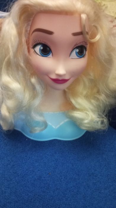 Кукла Анна из "Холодного сердца", Эльза  манекен голова для причёсок