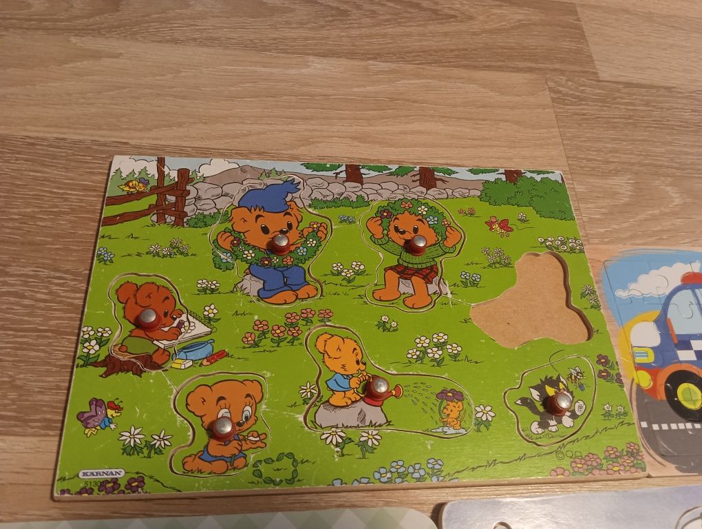 Układanki puzzle drewniane