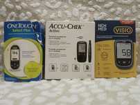 Глюкометр OneTouch, Accu-Chek, Visio New med | Б/в, працюють
