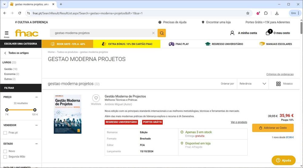Livro Gestão Moderna de Projetos António Miguel