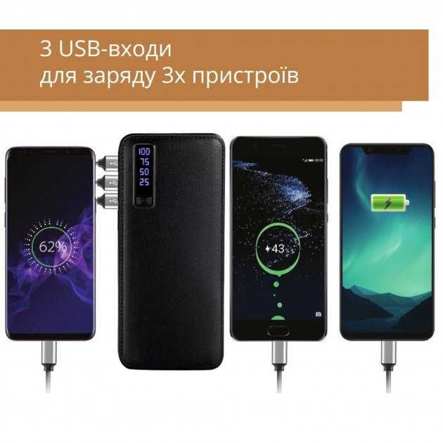 Power Bank ELWorld фактическая 20000мАч,  Черный