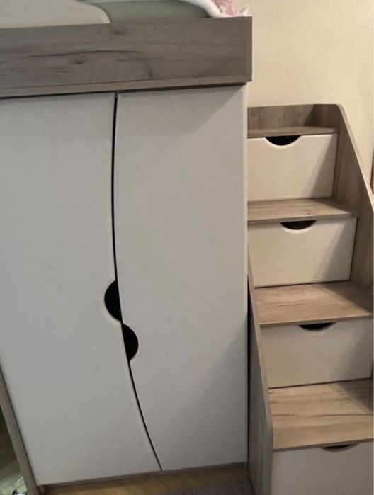 Ліжко горище з матрасом