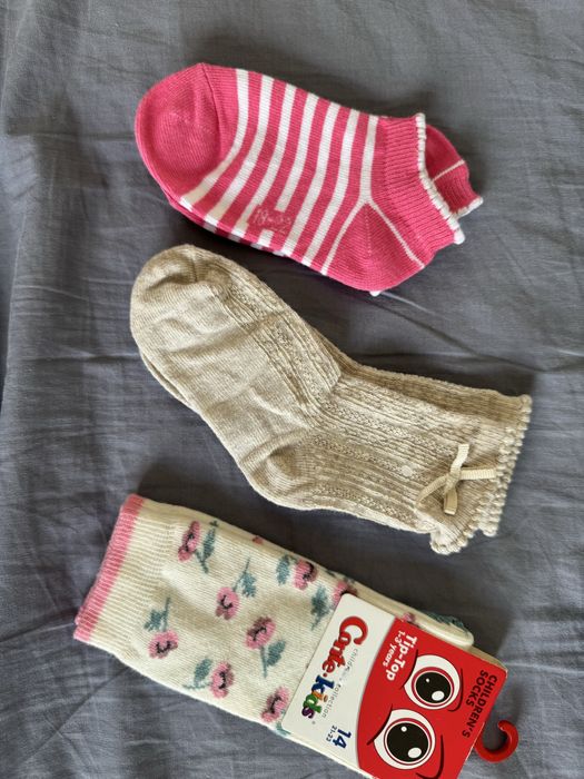 Zestaw rajstop i skarpetek dla dziewczynki 1–3 lata