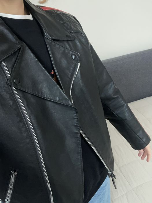 Шкіряна косуха з полосками