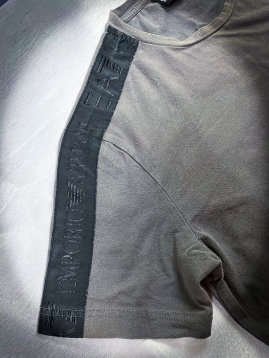 Super Gratis! Szara Męska T-shirt «Emporio Armani» Koszulka /