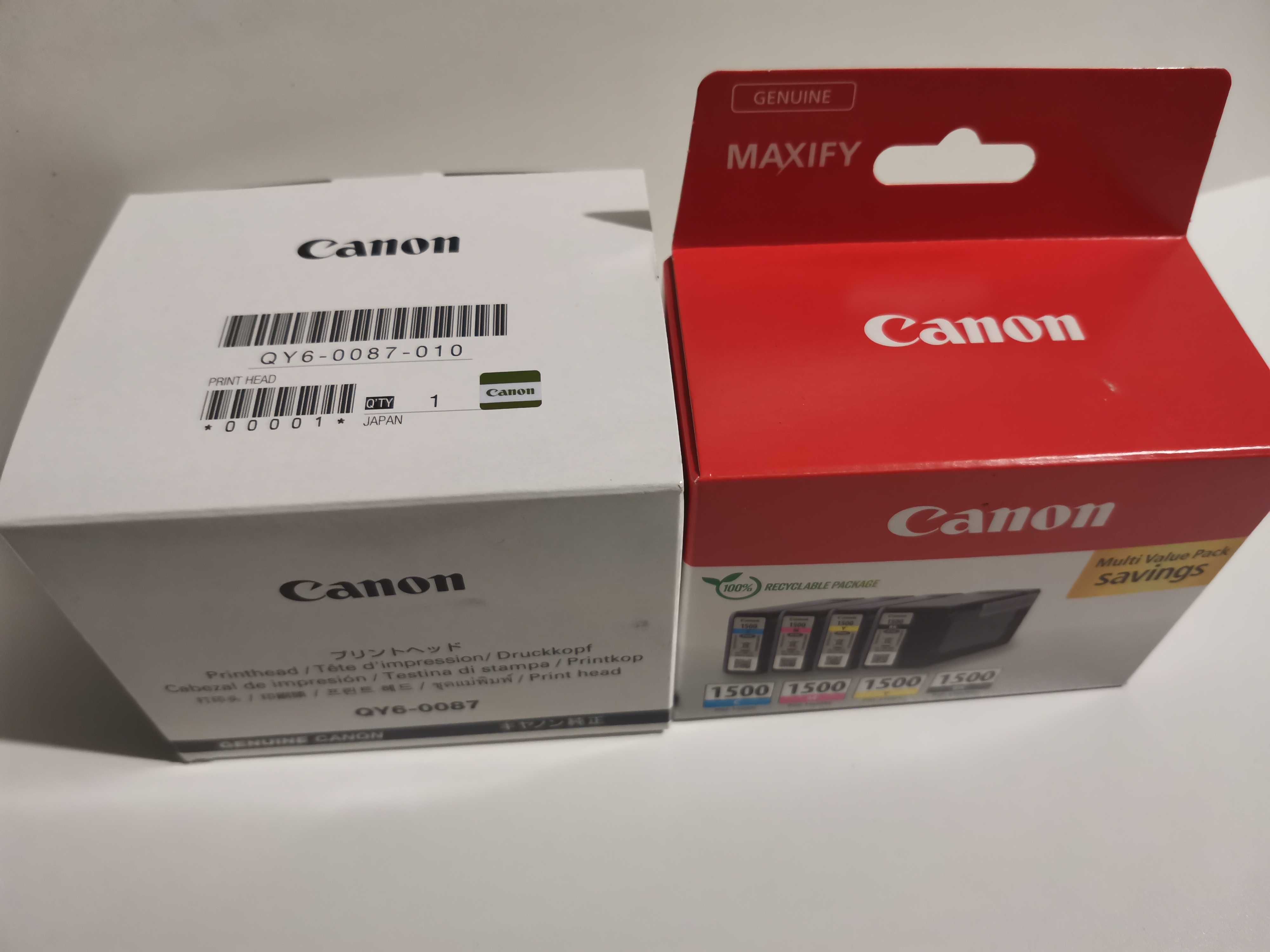 Głowica canon qy6-0087 + komplet tuszów PGI-1500