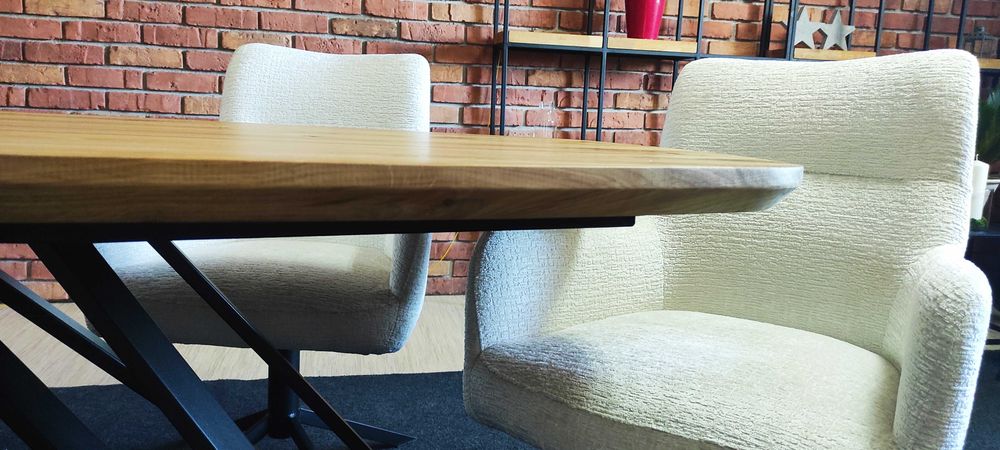 stół dębowy owalny 240x100 oryginalna krawędź producent dostępny