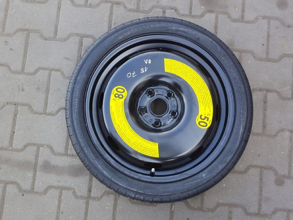 VW GOLF VII 12-16r KOŁO DOJAZDOWE 18 5X112