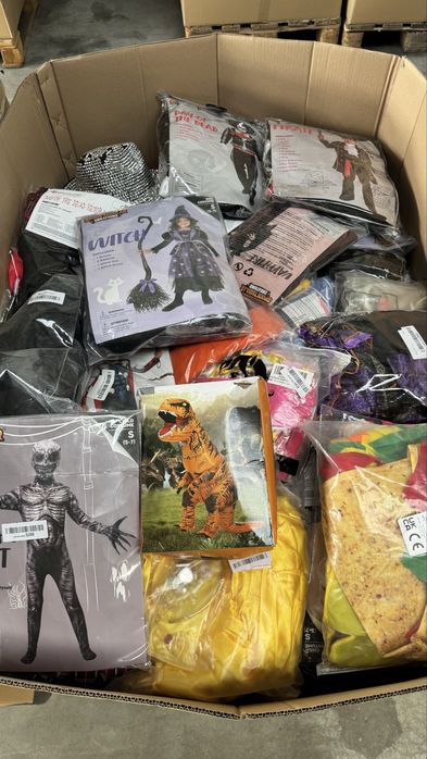 Palety Stroje Karnawałe Hallowen Mix z Amazon