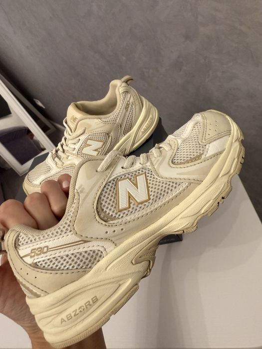 як НОВІ оригінал new balance 530 ню беланс кросівки дитячі молочні
