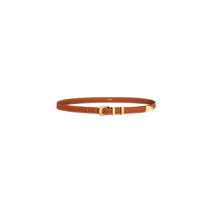 Ремінь Small Western Belt In Taurillon Leather Tan