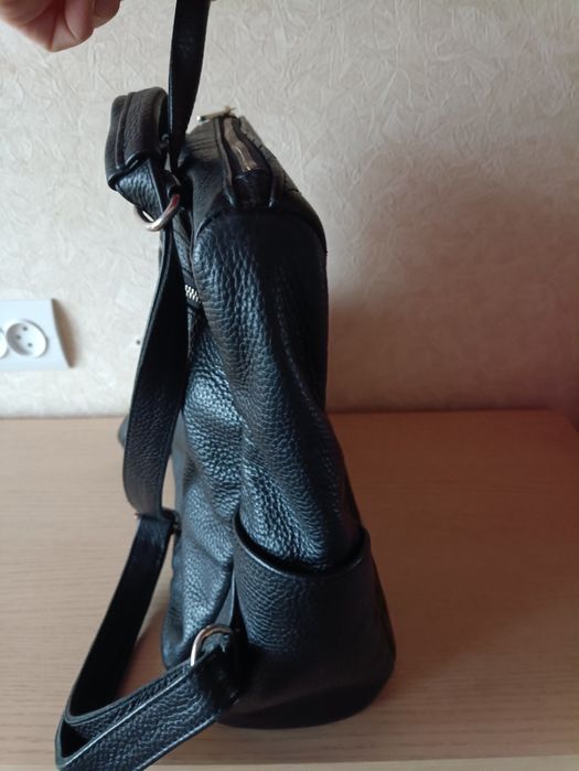 Рюкзак сумка шкіряна