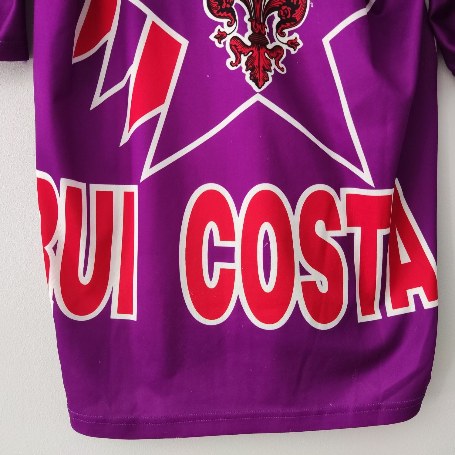 "Fiorentina - Rui Costa" Antiga camisa, camisola de campeão