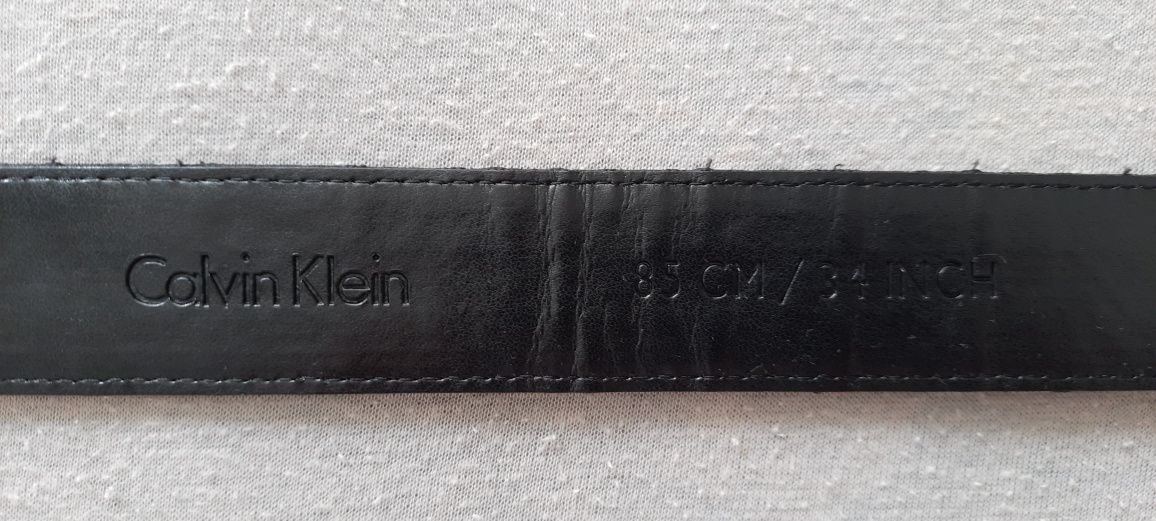 Pasek Czarny 85 cm Calvin Klein