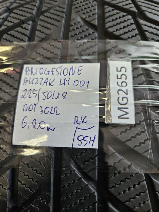 Bridgestone 225/50 r18 Blizzak LM001 RSC /// 6,2mm!!! 2022r RFT wysyłk