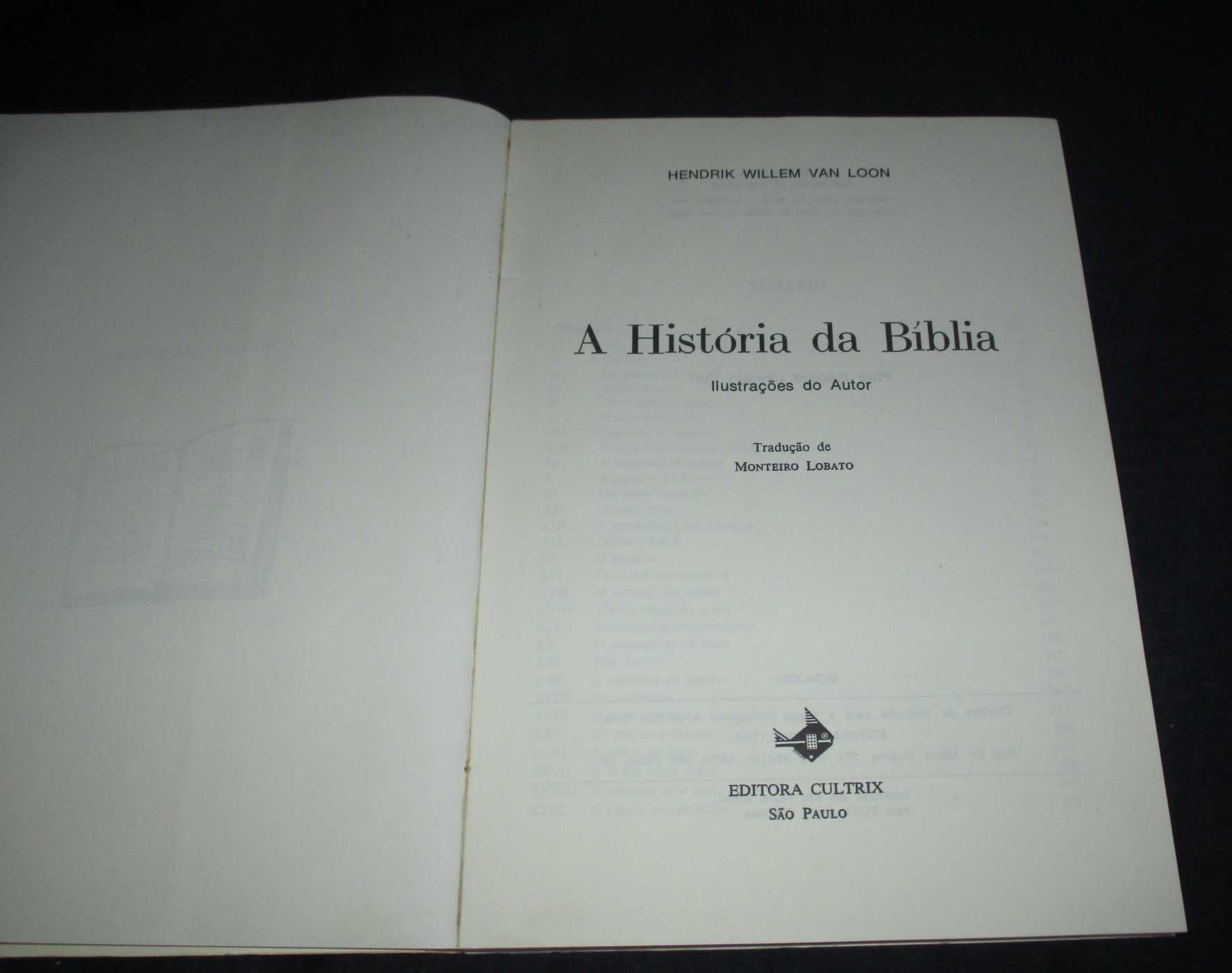 Livro A História da Bíblia Van Loon Ilustrado