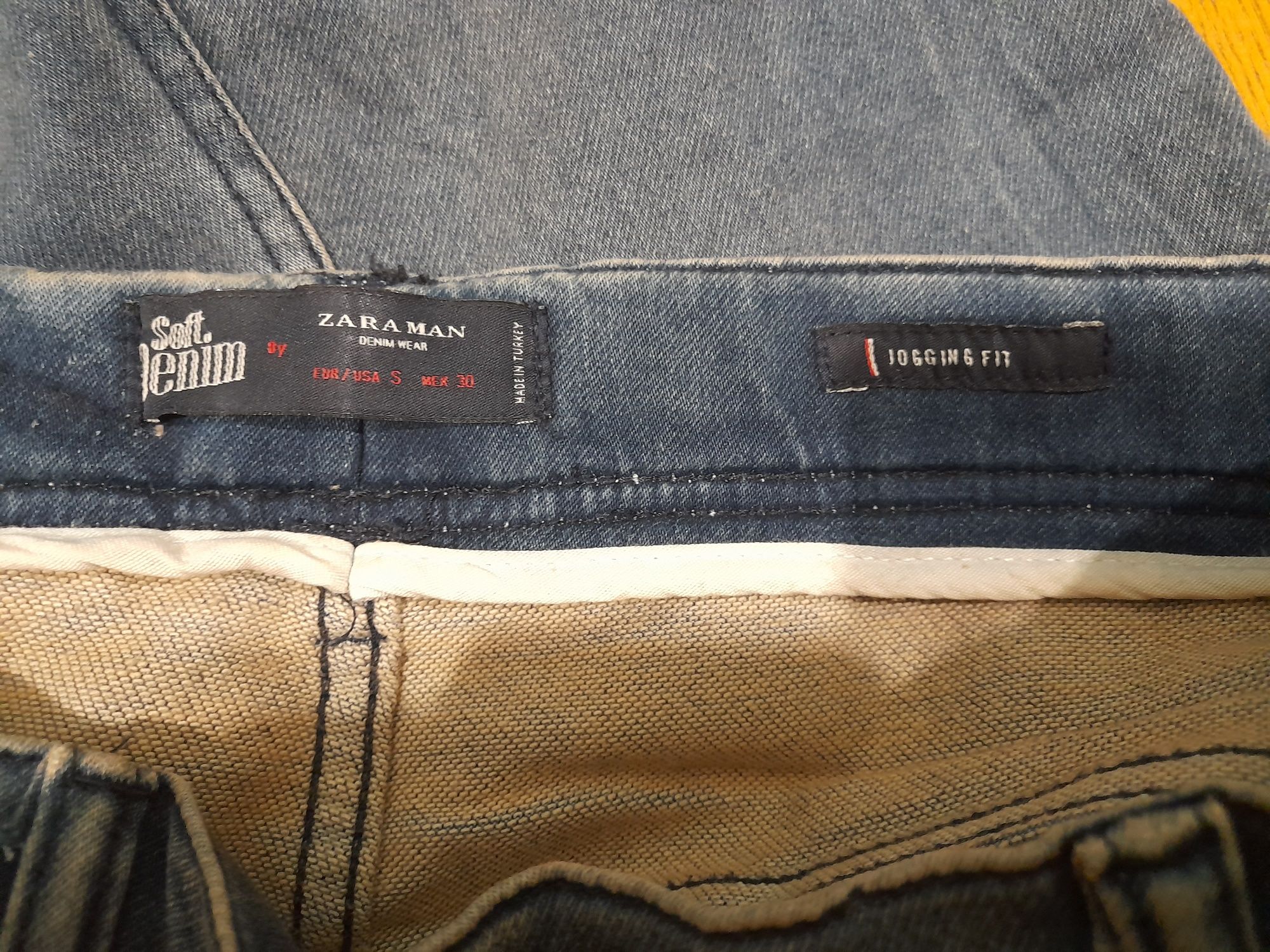 Zara man soft denim мужские джогеры джинсы S