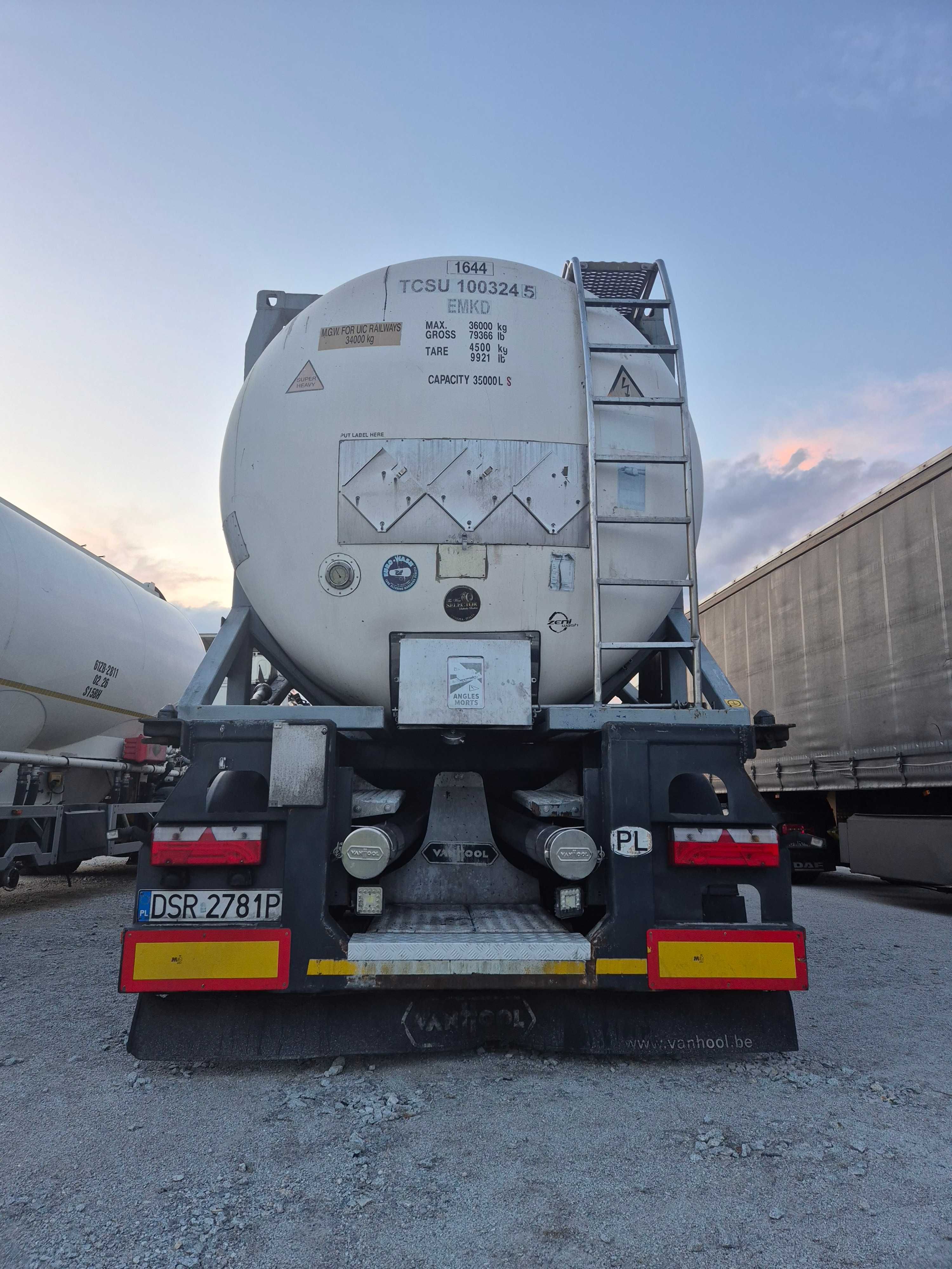 Tank kontener/ cyserna/ podwozie/ ADR/L4BH