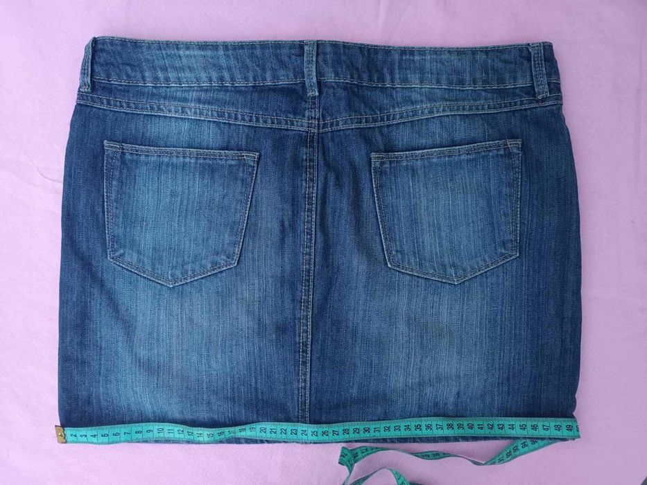 Юбка спідниця джинсова коротка в гарном стані Талія 92 бедра 104  UK40
